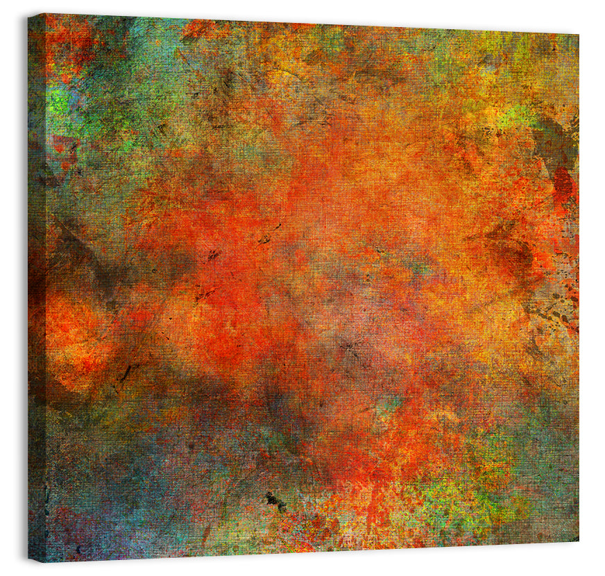 Bright Autumn Texture Wall Art, canvas print, square