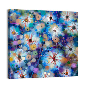 Watercolor Floral Abstract Wall Art