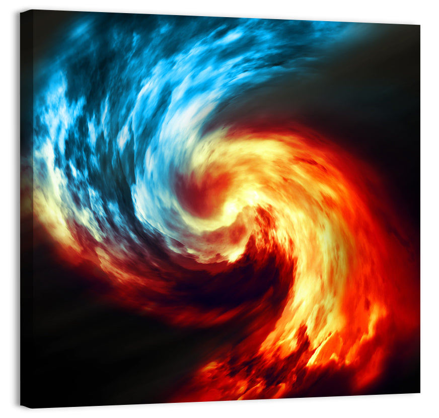 Smoky Spiral Vortex Wall Art