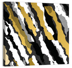 Retro 80s Diagonal Camouflage Pattern Wall Art