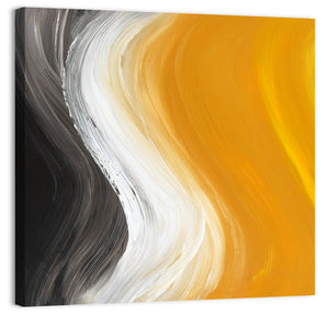 Oil Painted Curves Wall Art