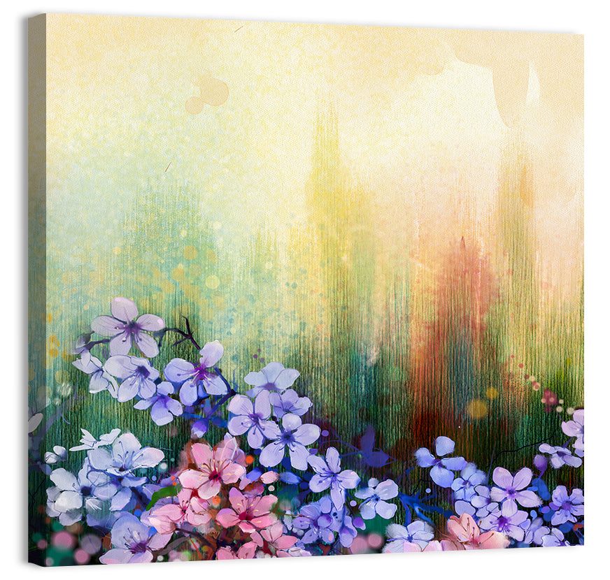 Pink Sakura Cherry Blossoms Wall Art