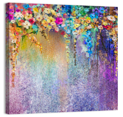 Ethereal Hanging Floral Abstract Wall Art