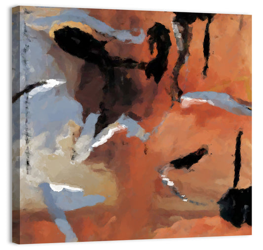 Barking Dog Gestural Abstract Wall Art