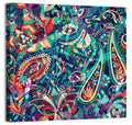 Bohemian Paisley Floral Pattern Wall Art