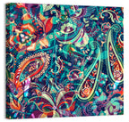 Bohemian Paisley Floral Pattern Wall Art