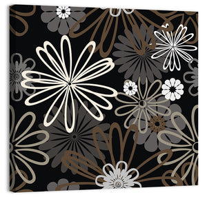 Retro Floral Illustration Wall Art