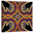 Dotted Hands Painting Wall Art