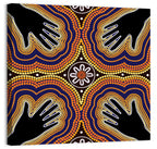 Dotted Hands Painting Wall Art