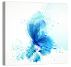 Blue Watercolor Butterfly Wall Art