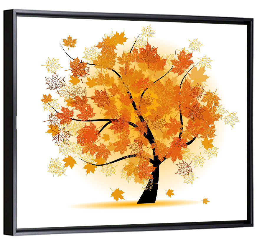 Maple Tree Illustration Wall Art