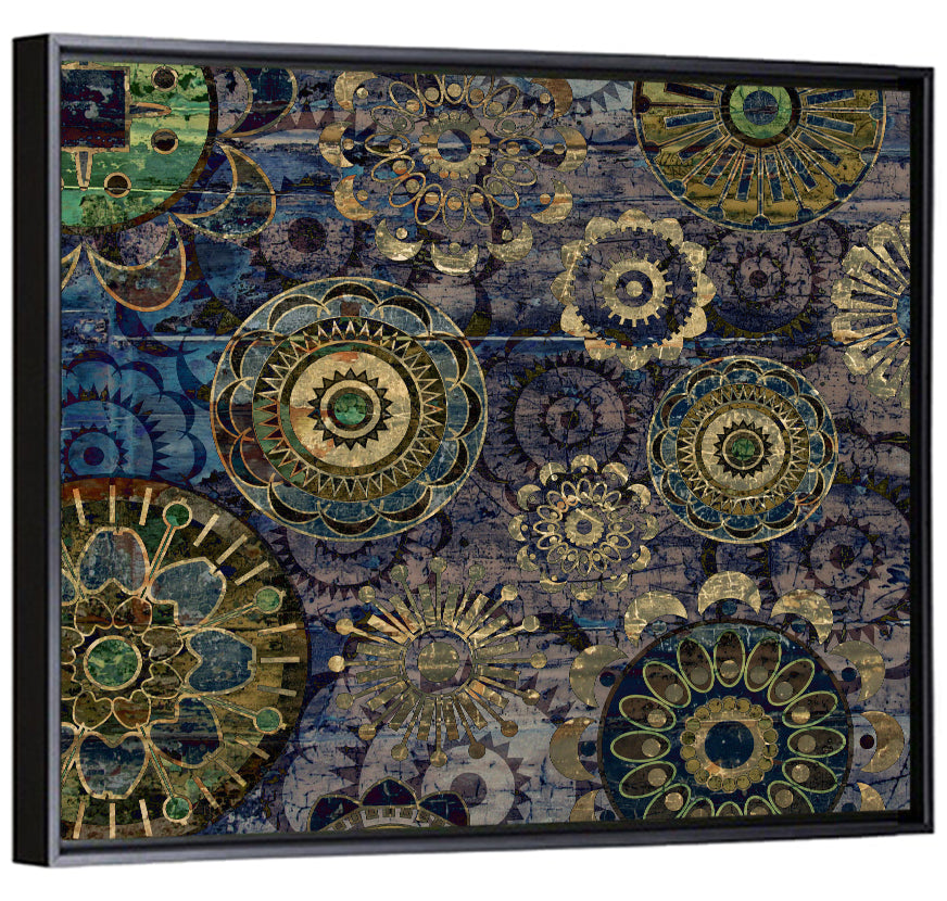Vintage Floral Mandala Wall Art