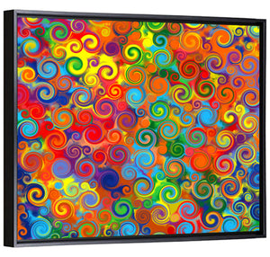 Circles Swirl Pattern Wall Art