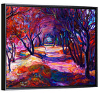 Autumn Woodland Path Oil Painting Wall Art