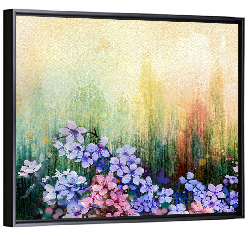 Pink Sakura Cherry Blossoms Wall Art
