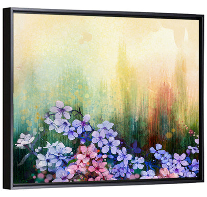 Pink Sakura Cherry Blossoms Wall Art