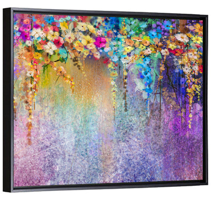 Ethereal Hanging Floral Abstract Wall Art