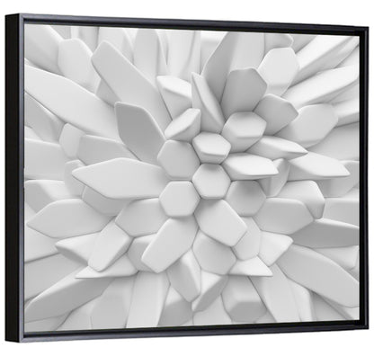 Radial 3d Polygon Composition Wall Art
