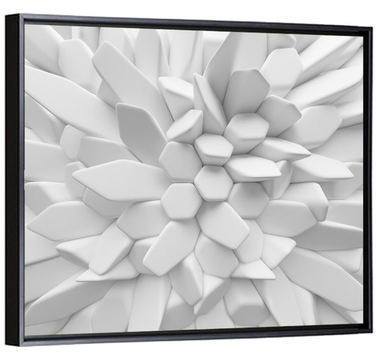 Radial 3d Polygon Composition Wall Art
