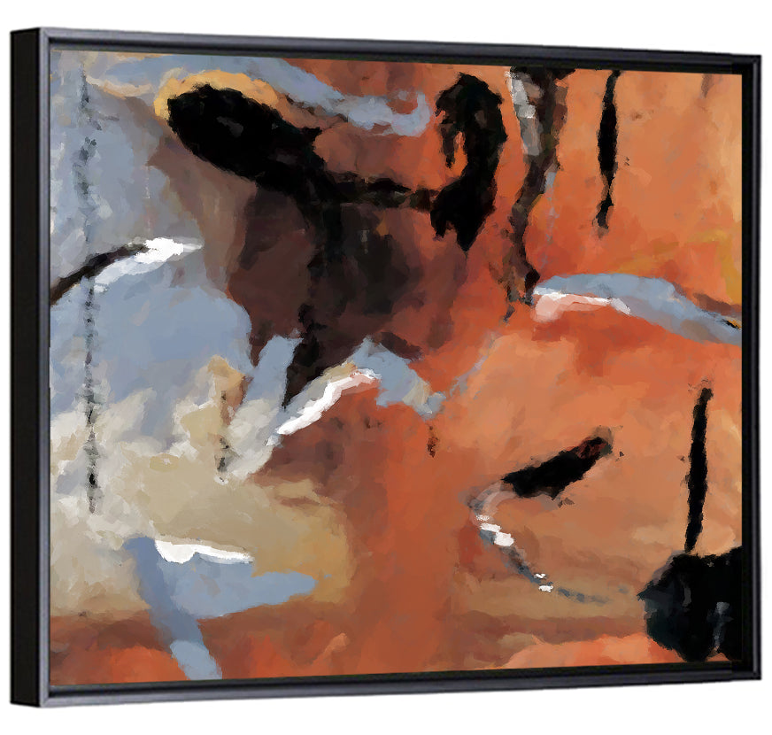 Barking Dog Gestural Abstract Wall Art