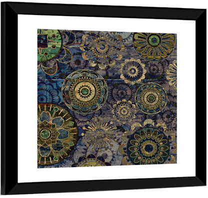 Vintage Floral Mandala Wall Art