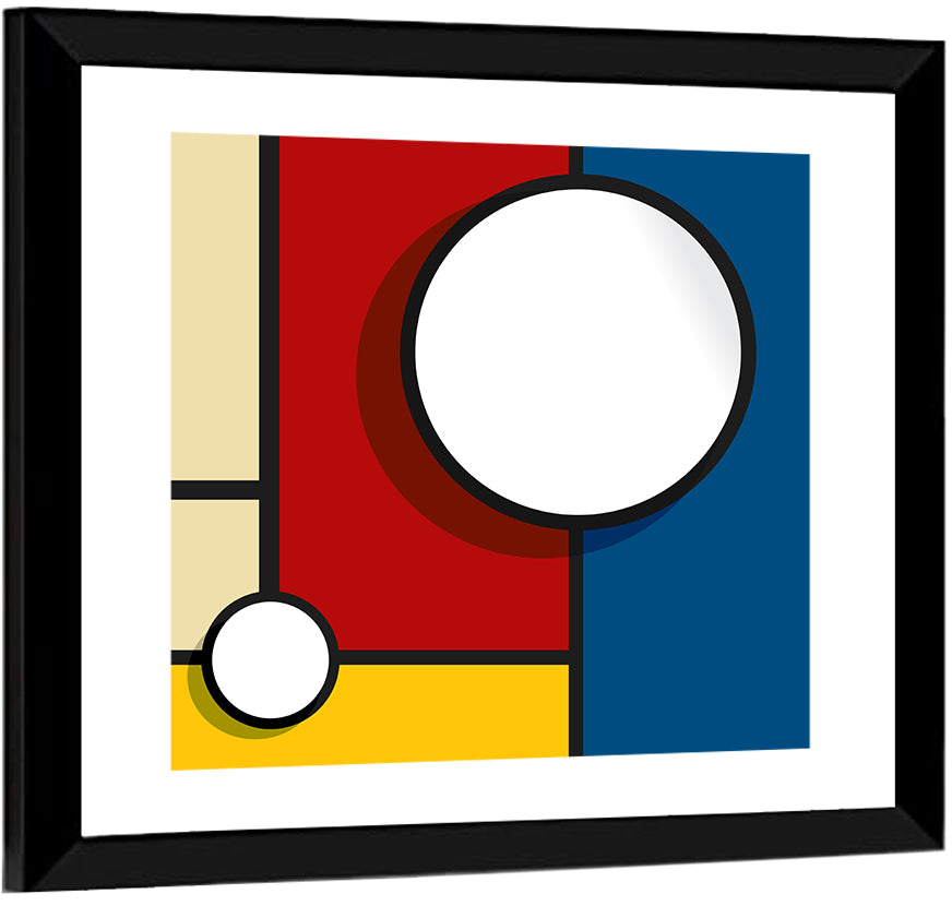Bubble Grid Geometric Design Wall Art