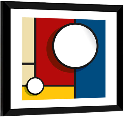Bubble Grid Geometric Design Wall Art