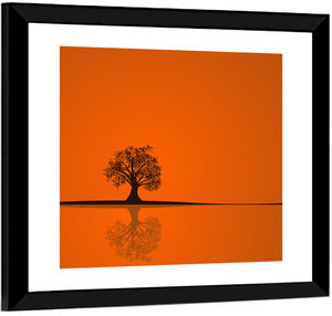 Autumn Tree Illustration Wall Art