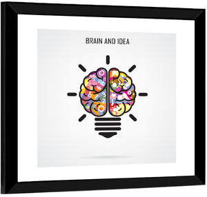 Creative Brain Illustration Wall Art