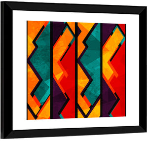 African Geometric Pattern Wall Art