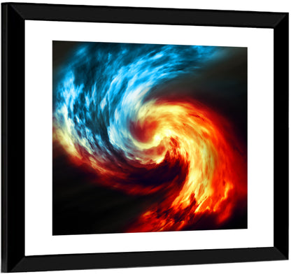 Smoky Spiral Vortex Wall Art