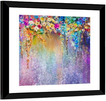 Ethereal Hanging Floral Abstract Wall Art
