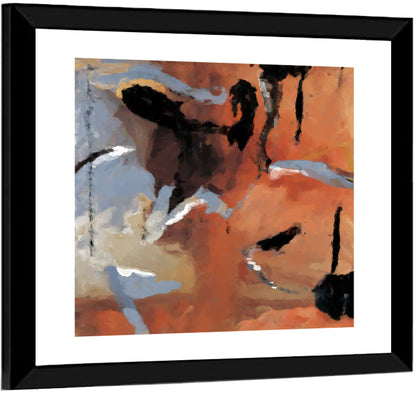 Barking Dog Gestural Abstract Wall Art