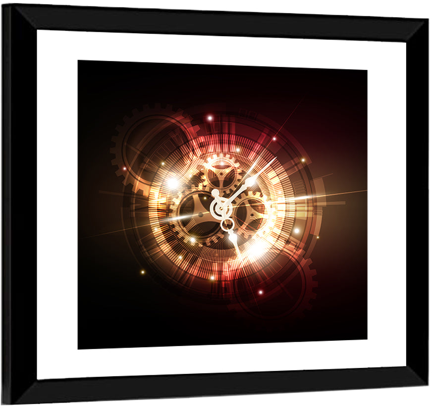 Steampunk Time Machine Concept Wall Art
