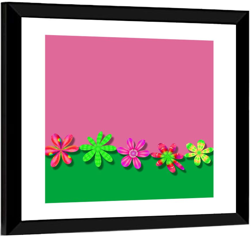 Fantasy Flowers Illustration Wall Art