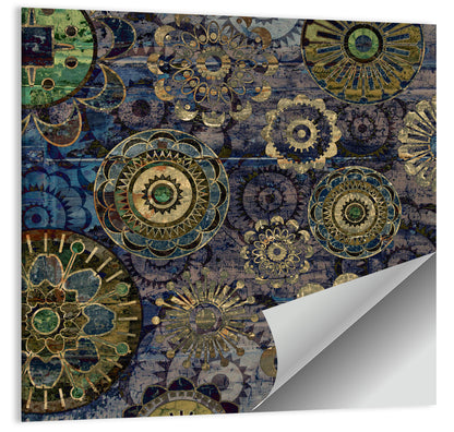 Vintage Floral Mandala Wall Art
