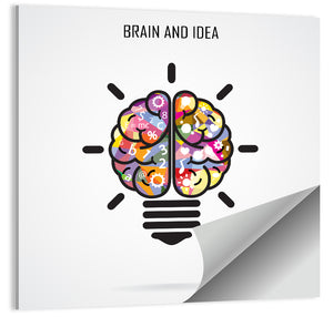 Creative Brain Illustration Wall Art