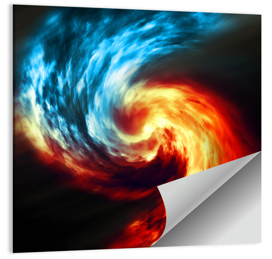 Smoky Spiral Vortex Wall Art