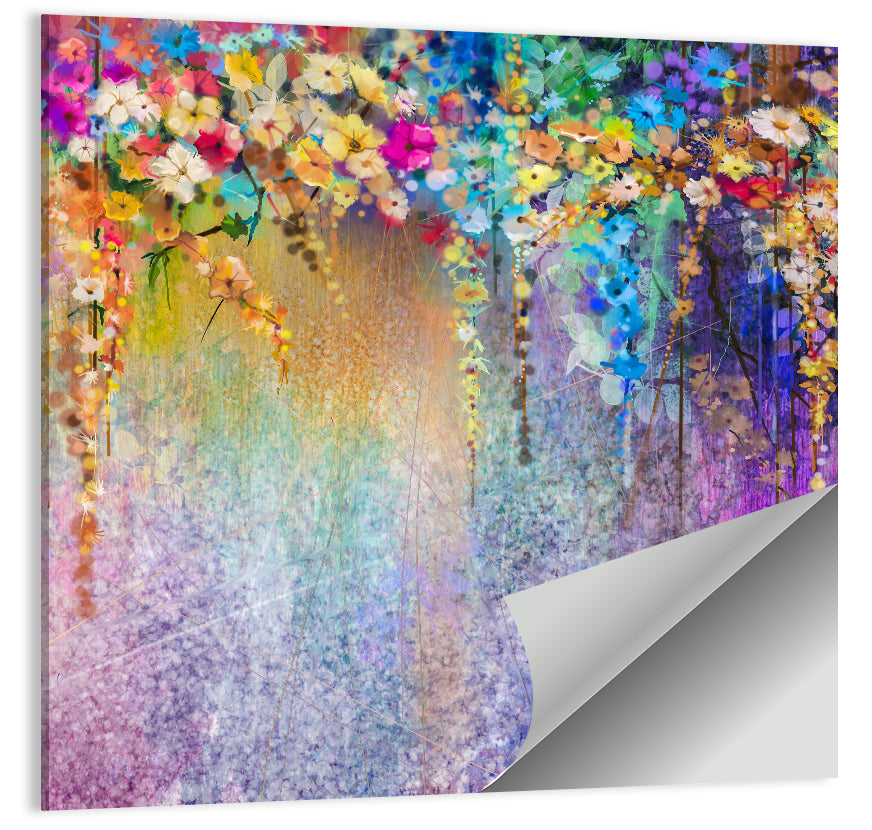 Ethereal Hanging Floral Abstract Wall Art