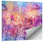 Cherry Blossom Canopy Illustration Wall Art