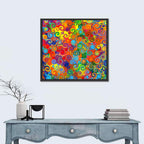 Colorful Spiral Circles Pattern Wall Art