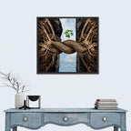 Braided Roots with Sapling Wall Art