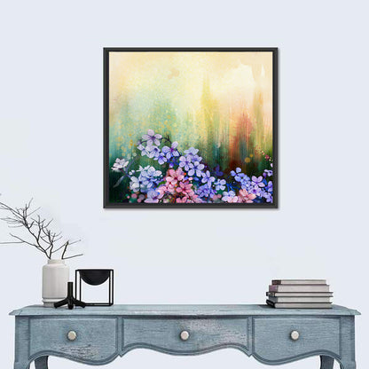 Pink Sakura Cherry Blossoms Wall Art