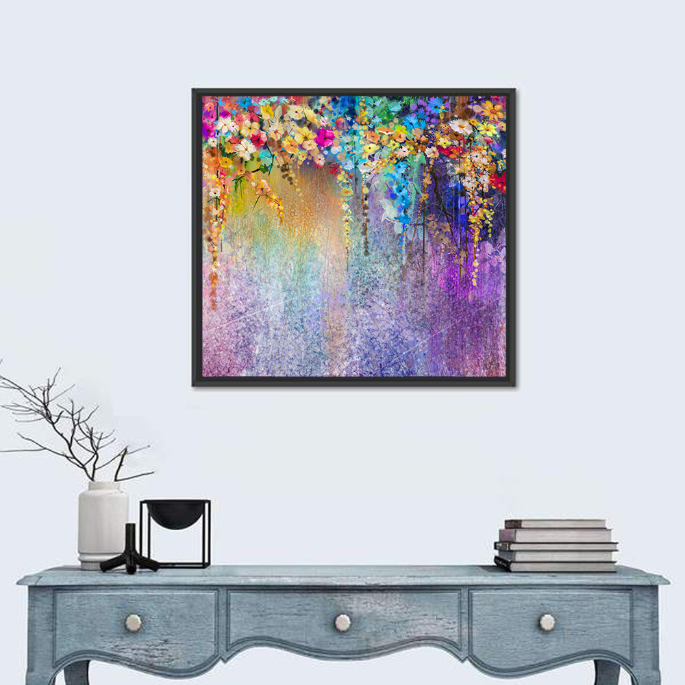 Ethereal Hanging Floral Abstract Wall Art