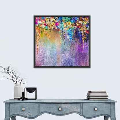 Ethereal Hanging Floral Abstract Wall Art