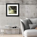 Girl on Cliff in Rain Wall Art