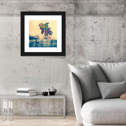Ornamental Goldfish Illustration Wall Art