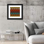 Diamond Dot Geometric Pattern Wall Art