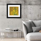 Sunflower Bunch Illustration Wall Art