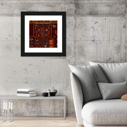African Tribal Geometric Pattern Wall Art